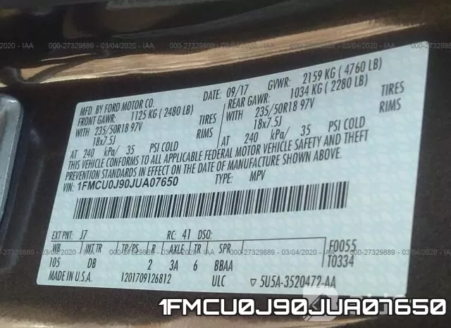 1FMCU0J90JUA07650 фото 10