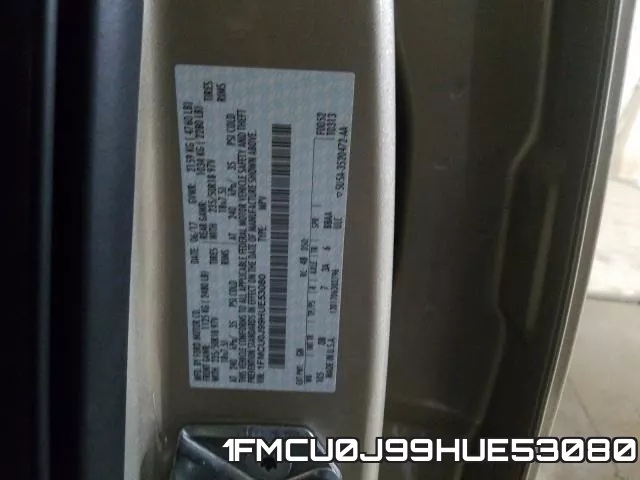 1FMCU0J99HUE53080 фото 2