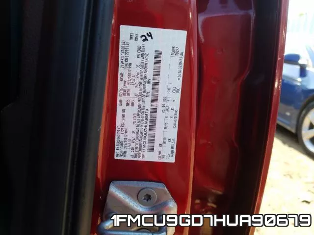 1FMCU9GD7HUA90679 фото 2
