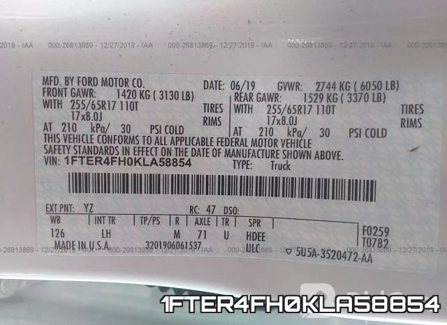 1FTER4FH0KLA58854 фото 10