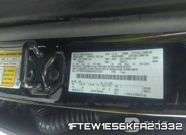 1FTEW1E56KFA27332 фото 10