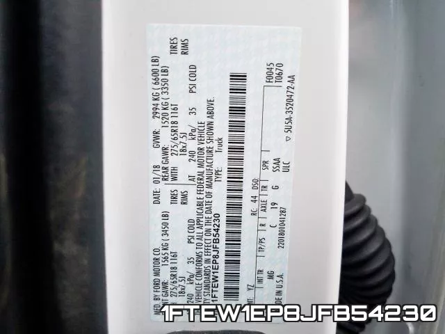 1FTEW1EP8JFB54230 фото 2