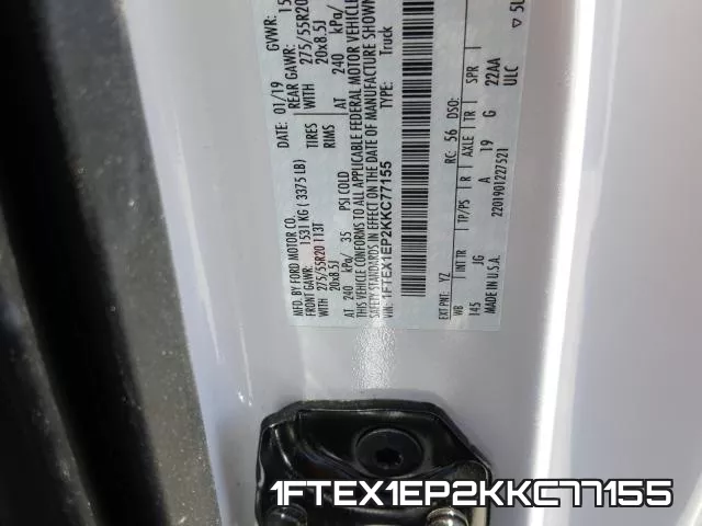 1FTEX1EP2KKC77155 фото 2