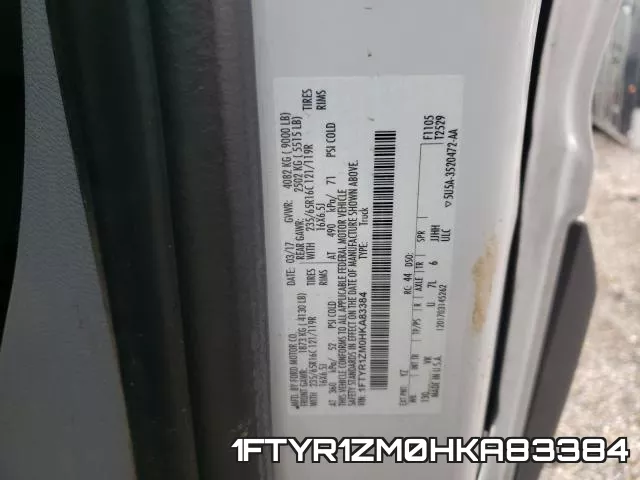 1FTYR1ZM0HKA83384 фото 2