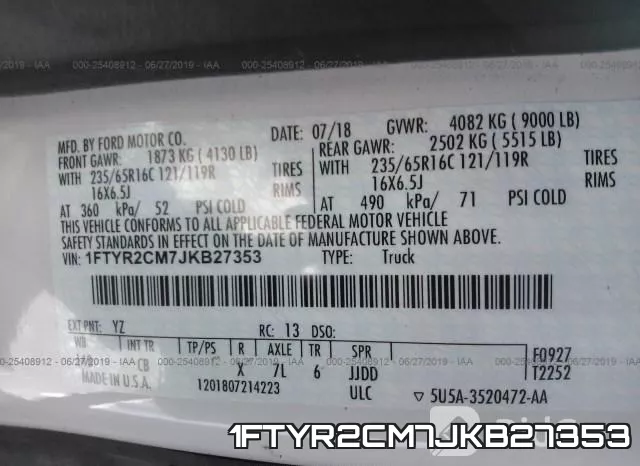 1FTYR2CM7JKB27353 фото 10