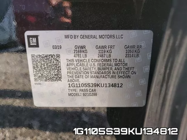 1G1105S39KU134812 фото 2