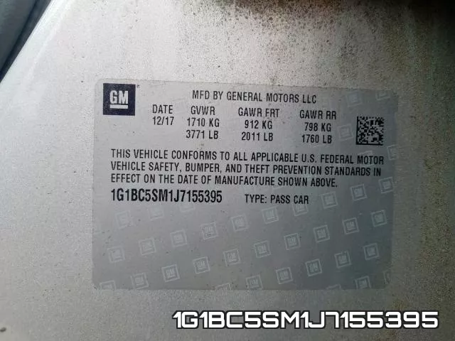 1G1BC5SM1J7155395 фото 2