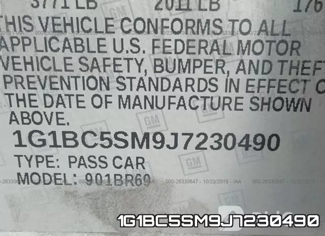 1G1BC5SM9J7230490 фото 10