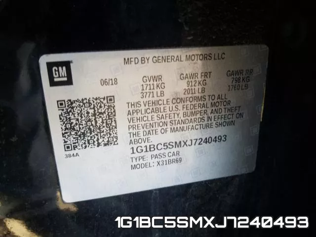1G1BC5SMXJ7240493 фото 2
