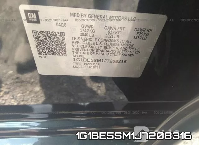 1G1BE5SM1J7208316 фото 10