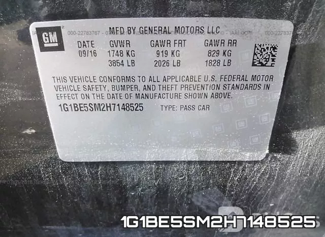 1G1BE5SM2H7148525 фото 10