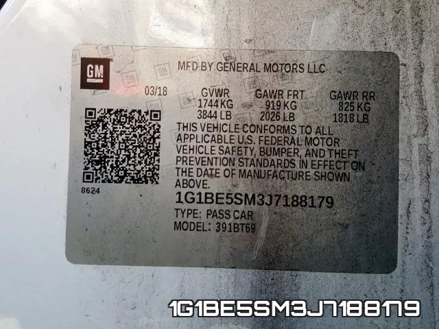 1G1BE5SM3J7188179 фото 2