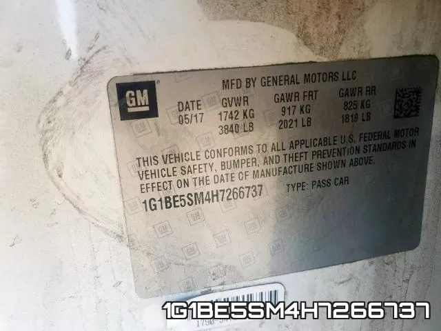 1G1BE5SM4H7266737 фото 2
