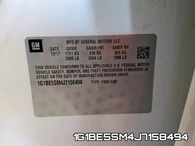 1G1BE5SM4J7158494 фото 2