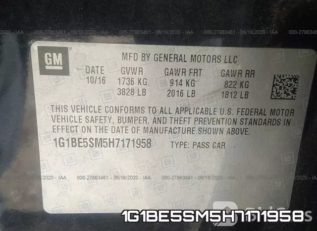 1G1BE5SM5H7171958 фото 10