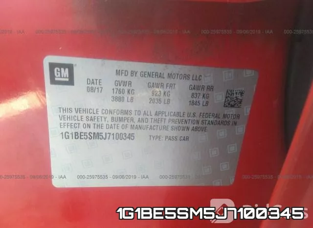 1G1BE5SM5J7100345 фото 10