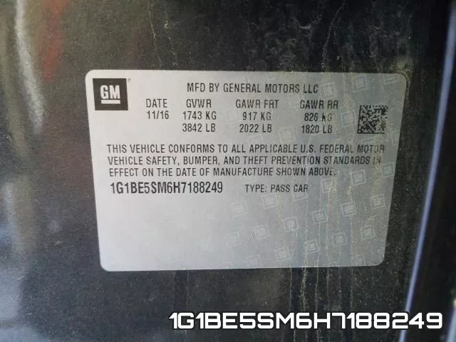 1G1BE5SM6H7188249 фото 2