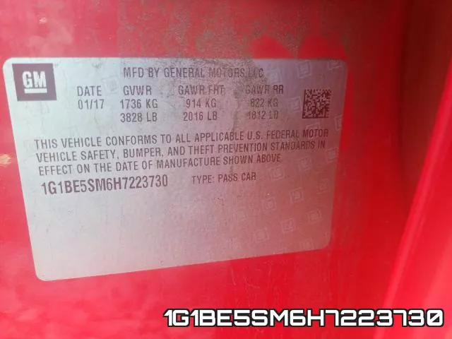 1G1BE5SM6H7223730 фото 2