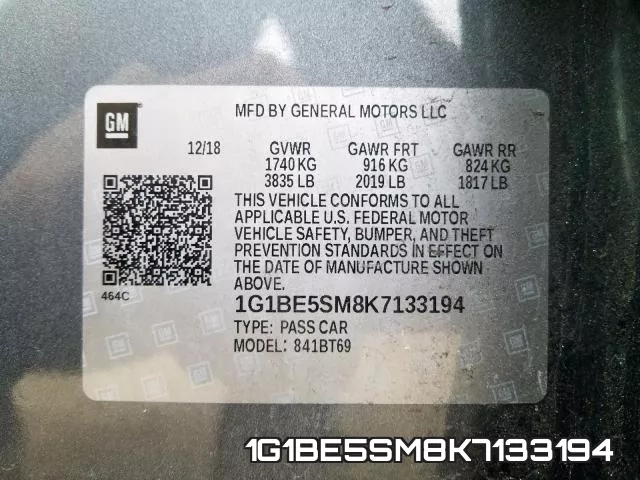 1G1BE5SM8K7133194 фото 2