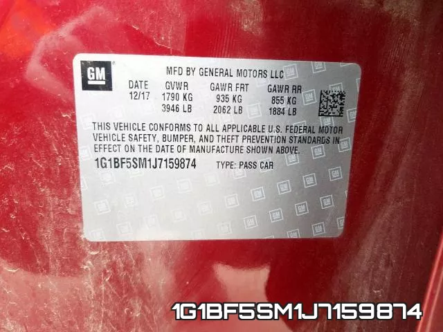 1G1BF5SM1J7159874 фото 2