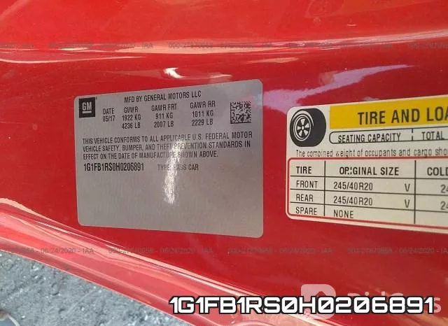 1G1FB1RS0H0206891 фото 10