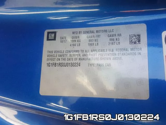 1G1FB1RS0J0130224 фото 2