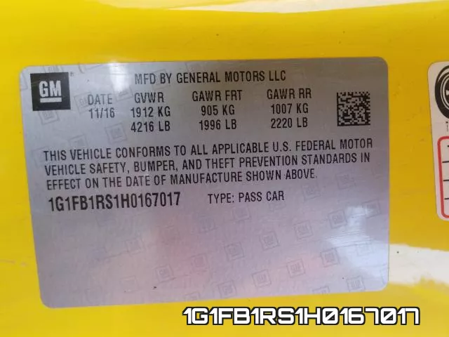 1G1FB1RS1H0167017 фото 2
