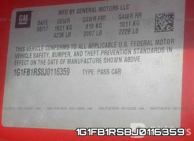 1G1FB1RS8J0116359 фото 9