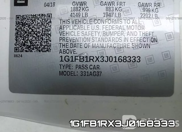 1G1FB1RX3J0168333 фото 10