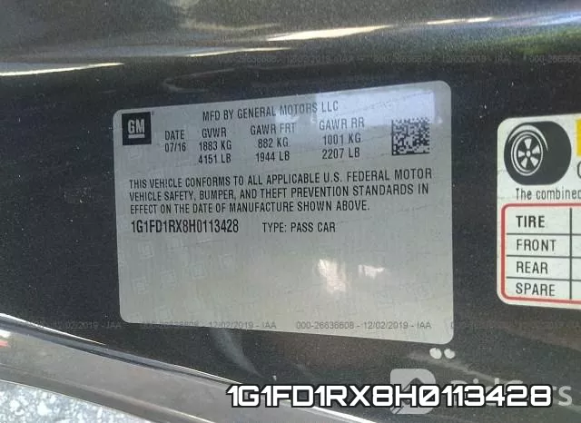 1G1FD1RX8H0113428 фото 10