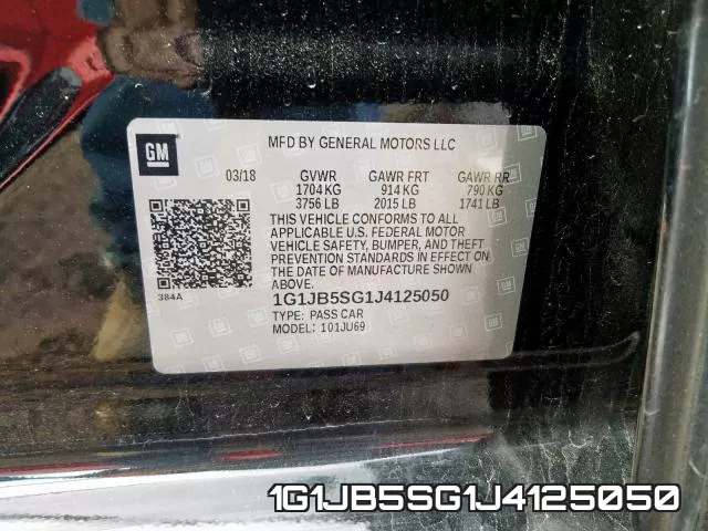 1G1JB5SG1J4125050 фото 2