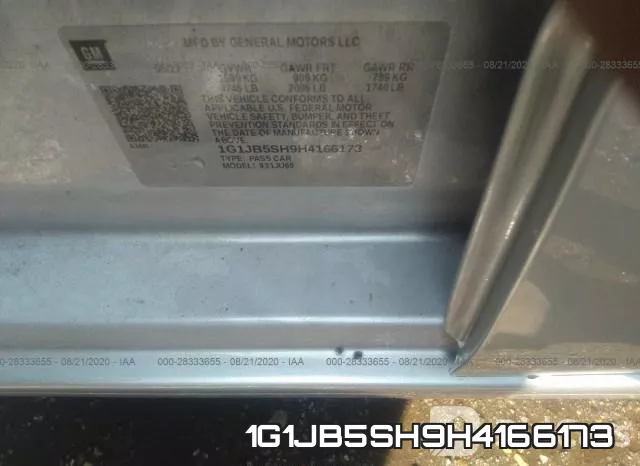 1G1JB5SH9H4166173 фото 9