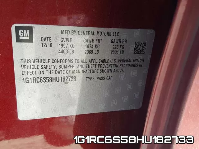 1G1RC6S58HU182733 фото 2