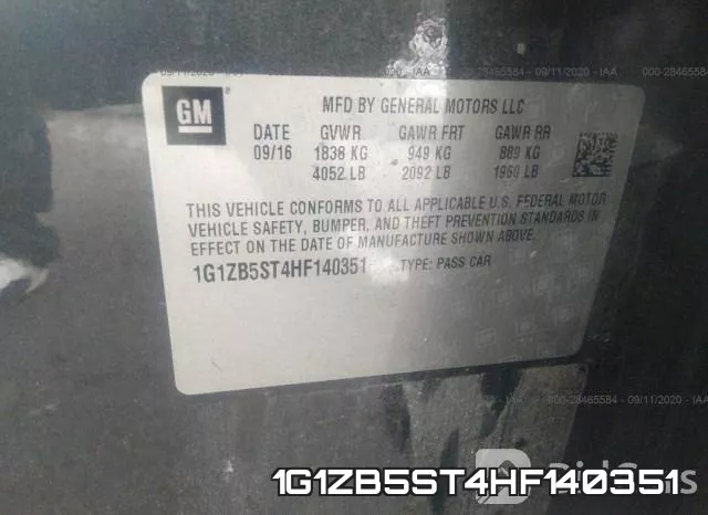 1G1ZB5ST4HF140351 фото 10
