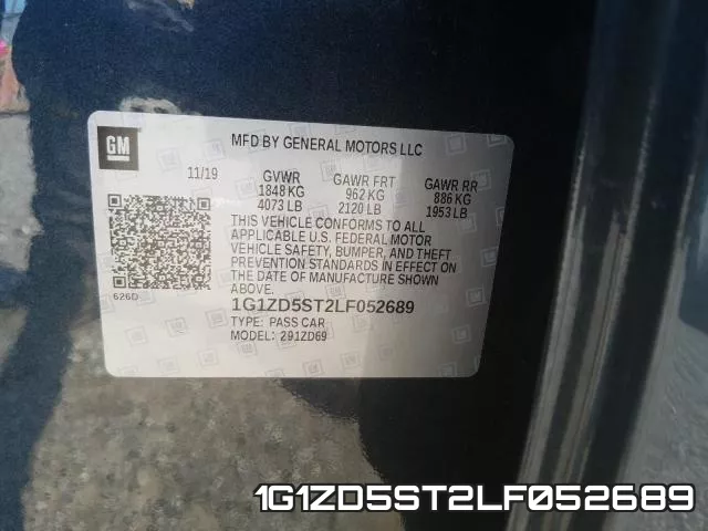 1G1ZD5ST2LF052689 фото 2