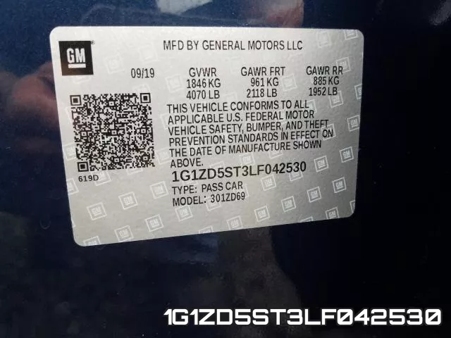 1G1ZD5ST3LF042530 фото 2