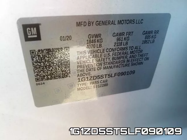 1G1ZD5ST5LF090109 фото 2
