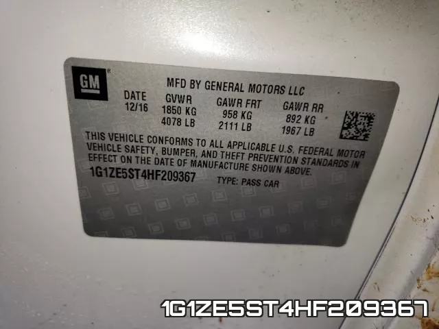 1G1ZE5ST4HF209367 фото 2