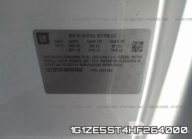 1G1ZE5ST4HF264000 фото 10