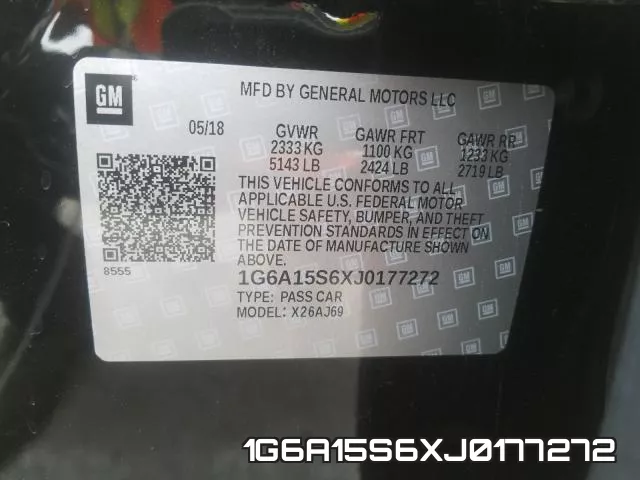 1G6A15S6XJ0177272 фото 2