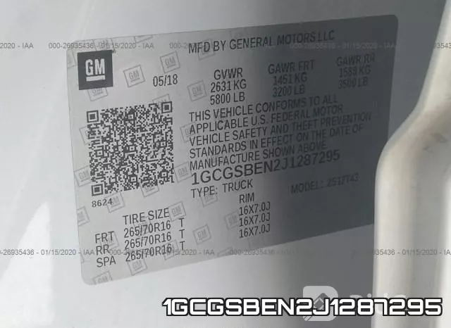 1GCGSBEN2J1287295 фото 10