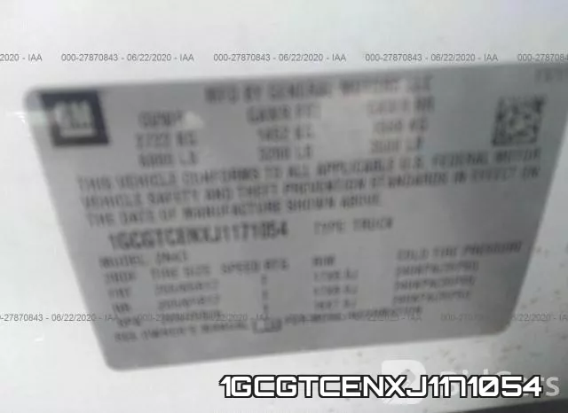 1GCGTCENXJ1171054 фото 10