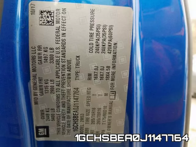 1GCHSBEA0J1147764 фото 2