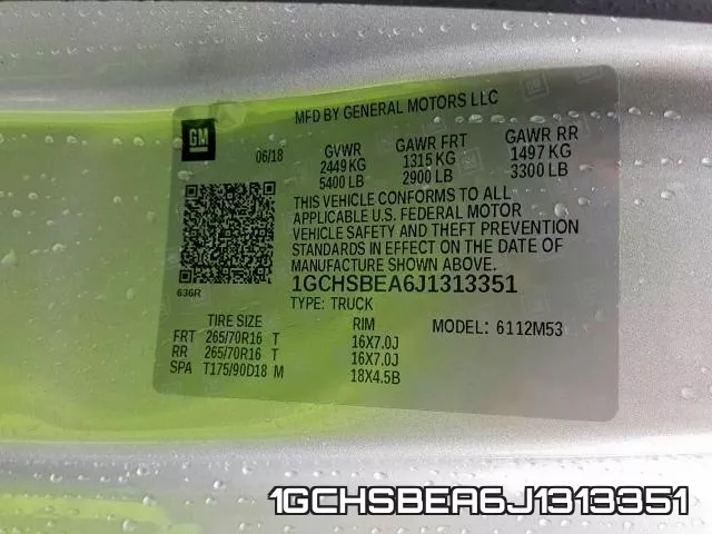 1GCHSBEA6J1313351 фото 2