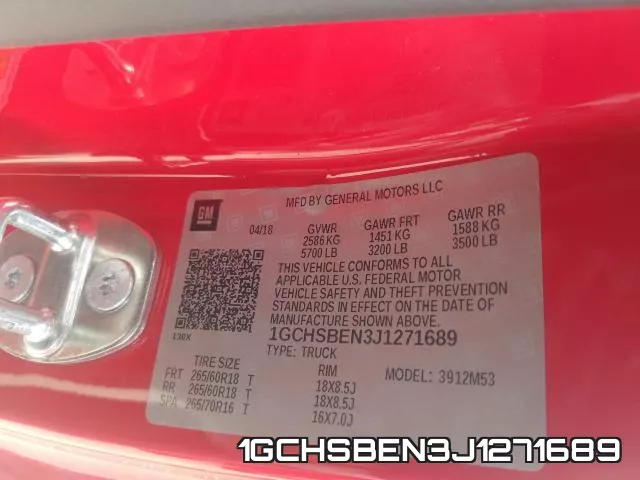 1GCHSBEN3J1271689 фото 2