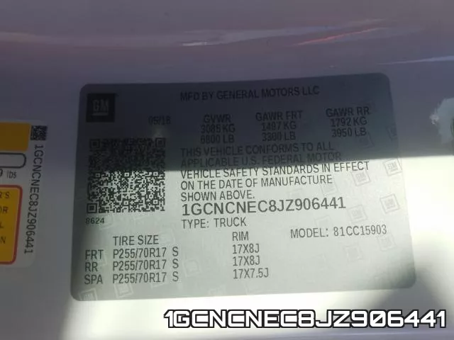 1GCNCNEC8JZ906441 фото 2