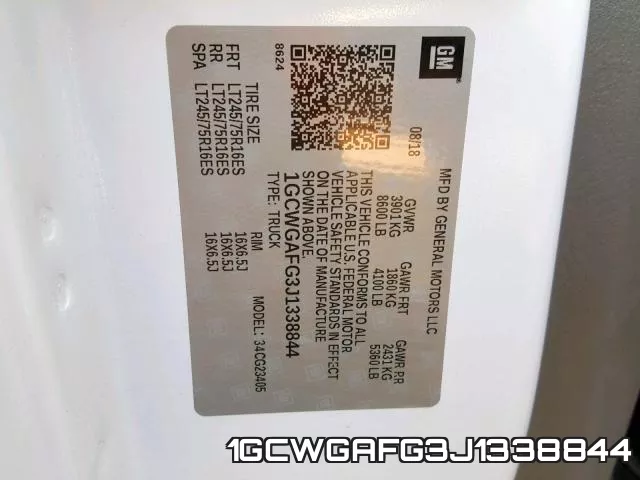 1GCWGAFG3J1338844 фото 2