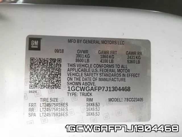 1GCWGAFP7J1304468 фото 2