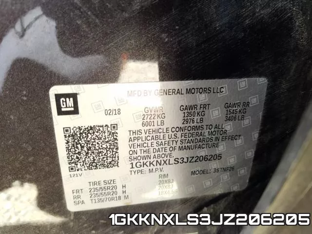 1GKKNXLS3JZ206205 фото 2