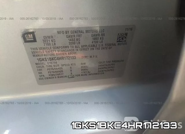 1GKS1BKC4HR172133 фото 10